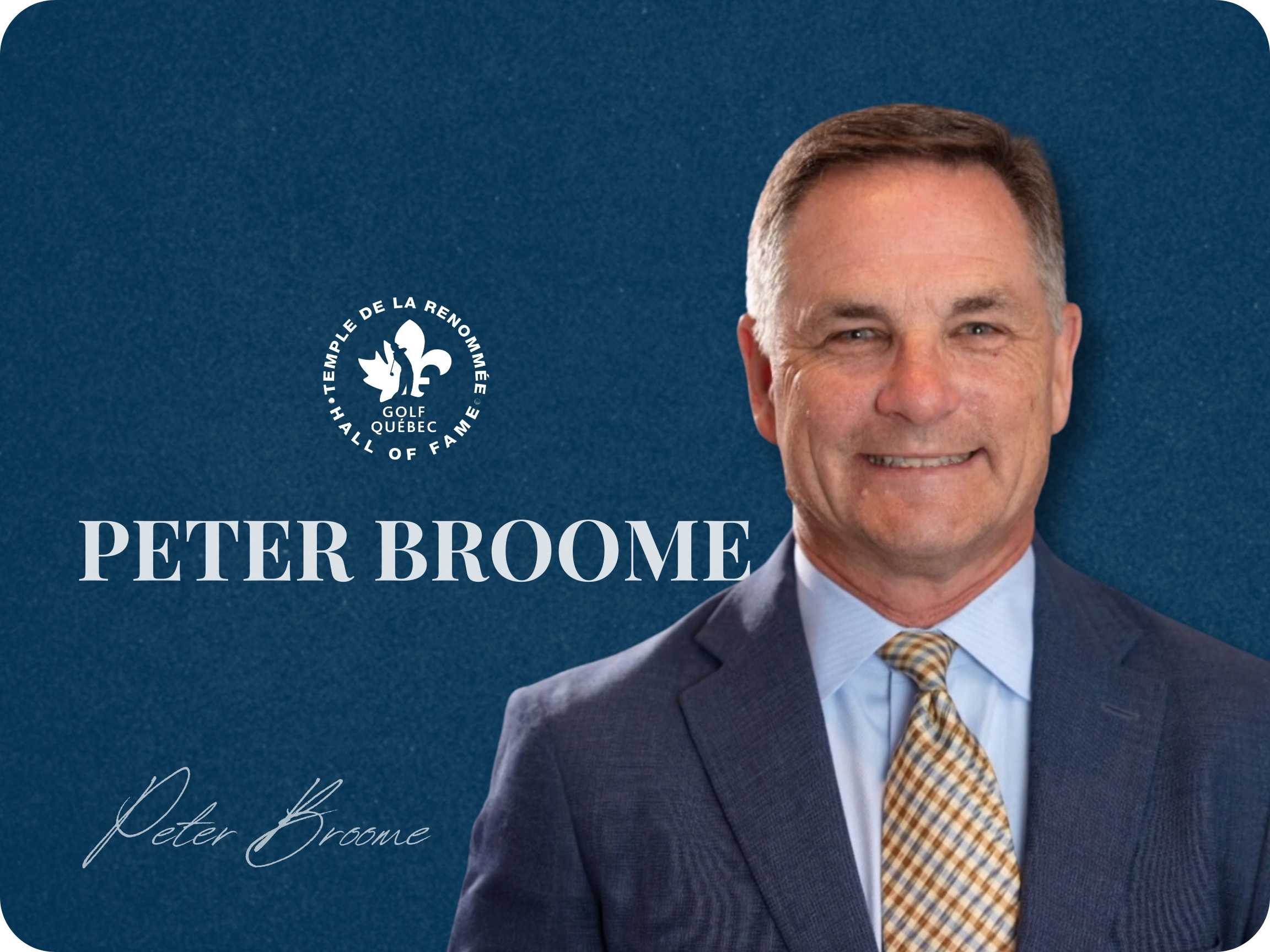 Peter Broome intronisé au Temple de la renommée du golf du Québec
